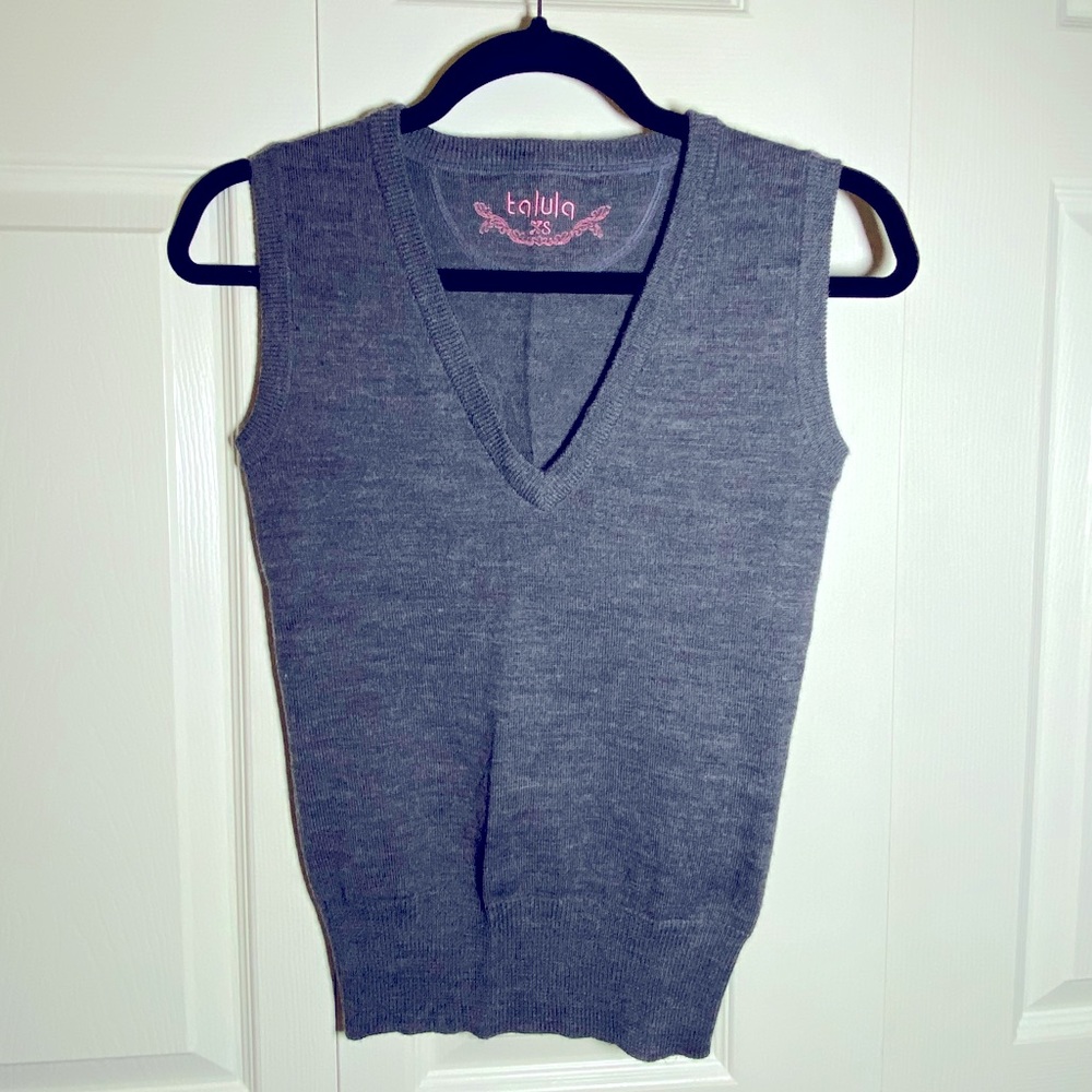Talula Gray Wool Vest